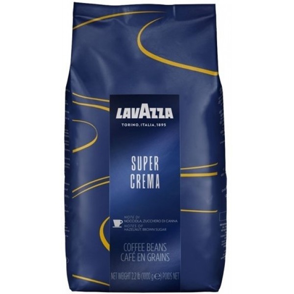 Кава в зернах Lavazza Super Crema 1кг Кава в зернах Lavazza Super Crema 1кг